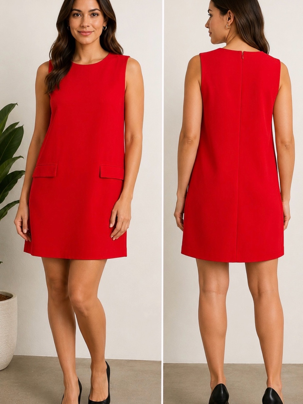 NWT Express Red Sleeveless Shift Dress XXL